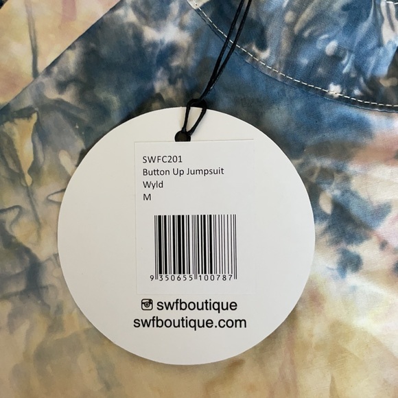 SWF Button Up Jumpsuit in Wylde Medium - Picture 6 of 10